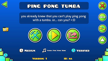 ping pong tumba layout WIP (6 stars) - Geometry Dash
