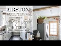 Airstone Accent Wall in our Cottage Kitchen
