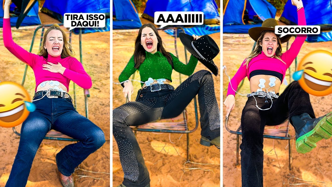 TESTEI SIMULADOR DE PARTO NAS BOIADEIRAS elas não esperavam por isso😱