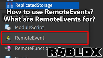 Roblox Studio - How to use RemoteEvents