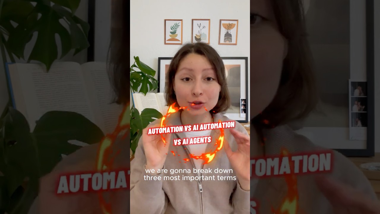 Automation vs. AI Agents: What’s the Difference? (Explained Simply in Seconds!)