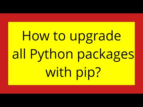How to upgrade all Python packages with pip?