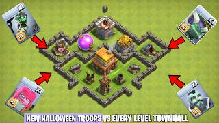 Halloween Troops Vs Every Town Hall Level | Clash of clans