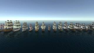 40 Sailing Ship Models for Unity 3d