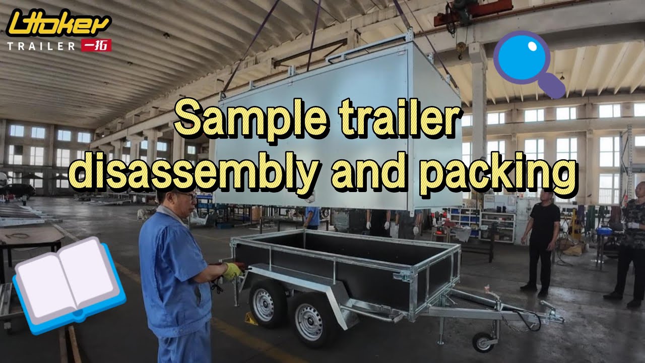 Sample trailer disassembly & packing - YouTube