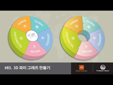 Illustrator Tutorials #83. Create a 3D Pie Graph