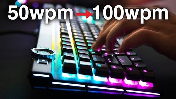 How To Double Your Keyboard Typing Speed (50 wpm to 100wpm)