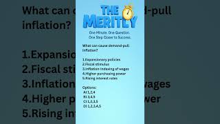 Demand-Pull Inflation Explained with MCQ | UPSC Economy Prelims 2025 #upsc2025 #upscprelims #shorts