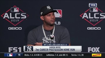 Aaron Hicks on Yankees ALCS Game 5 victory