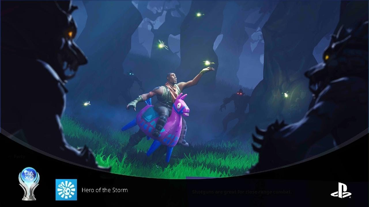 Hero of the Storm trophy in Fortnite (PS4)