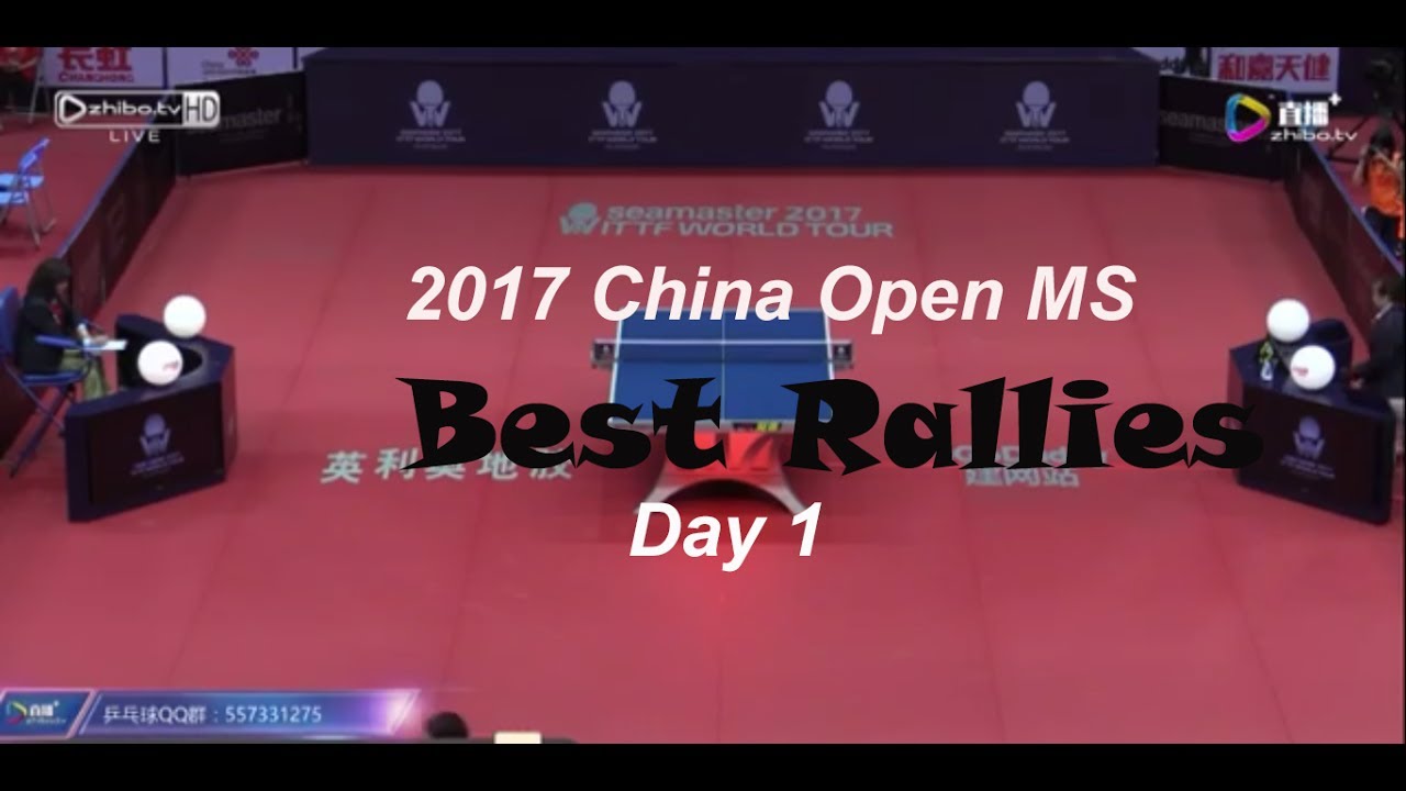 2017 China Open Best Table Tennis Rallies Day 1 YouTube