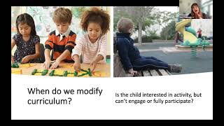 Curriculum Modifications & Adaptations