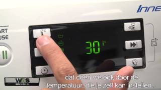 Milieuvriendelijk zien Laag Indesit Innex XWE71483 wasmachine. Zuinige Indesit wasmachine met Push en  Wash functie. - YouTube