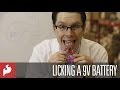 Licking a 9 Volt Battery with SparkFun!