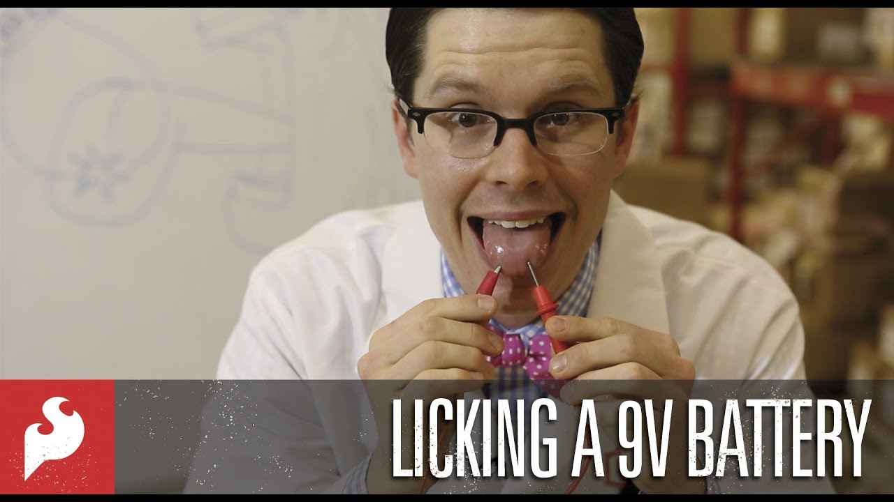 Licking A 9 Volt Battery With Sparkfun Youtube