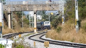 TRAINS ON BEAUTIFUL S CURVES //INDIAN RAILWAYS.