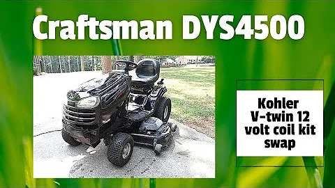 Craftsman DYS4500 Kohler Courage V-twin 12v ignition coil swap to traditional coils & other repairs