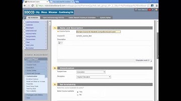Controlling Course Availability in Blackboard