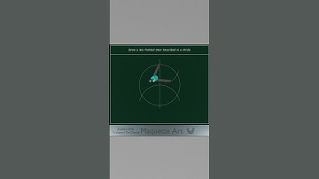 How To Draw a Six Pointed Star - Hexagram - Inscribed in a Circle #short #sacredgeometry