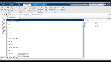 How to Differentiate in MATLAB| Find Derivative at Particular Point| MATLAB Script with Inputs