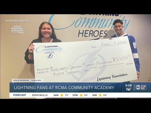 Lightning fans at RCMA Wimauma Community Academy