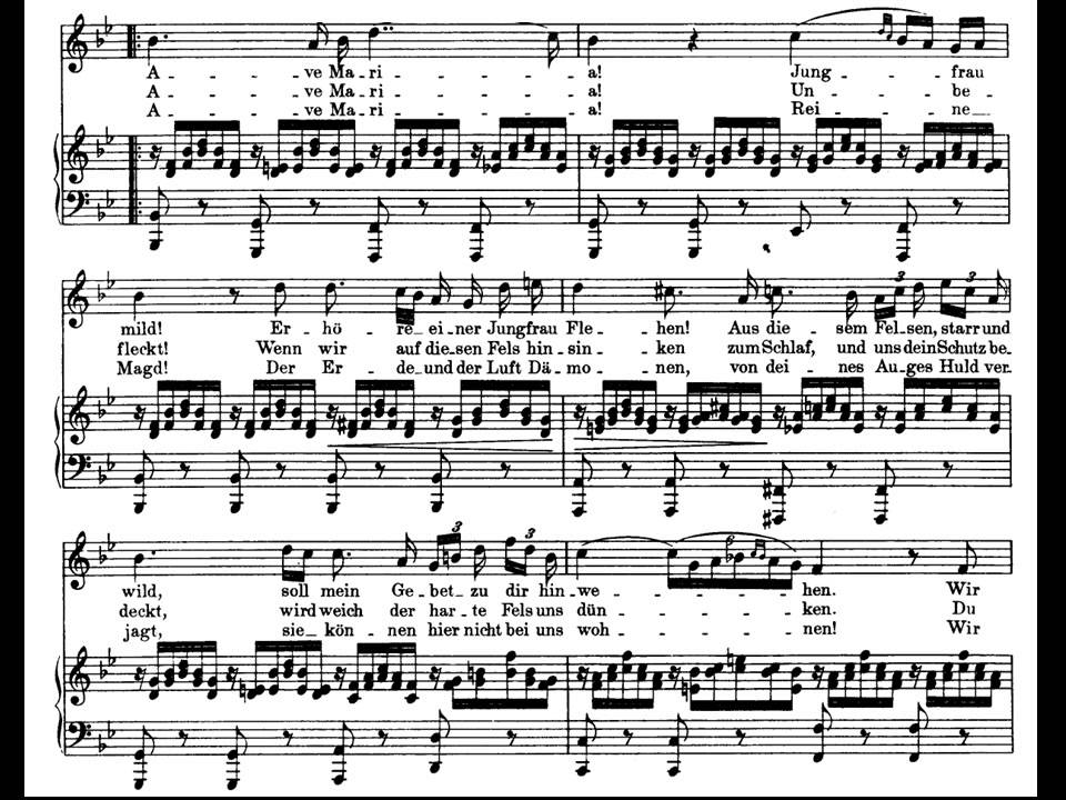 Schubert Ave Maria Piano Y Soprano Partitura Interpretacion Youtube