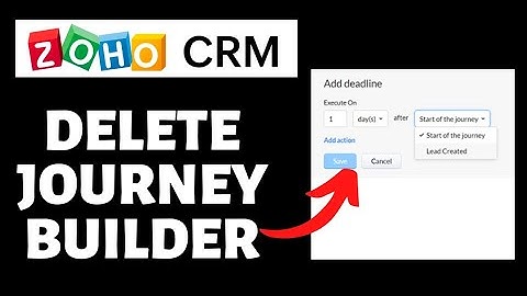 How To Delete Journey Builder on Zoho CRM | Zoho CRM Tutorial