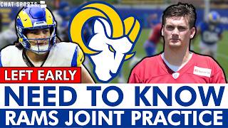Rams Joint Practice Takeaways: Puka Leaves Early, Byron Young & Ty Simpson SHINE! Sky View