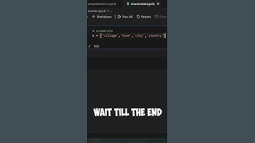 Enumerate in python #python #coding #programming