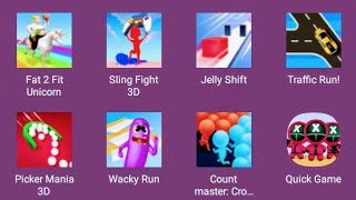 Fat 2 Fit Unicorn,Sling Fight 3D,Jelly Shift, Traffic Run screenshot 2