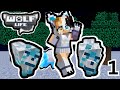 MINECRAFT BUT IM A ALPHA ICE WOLF!