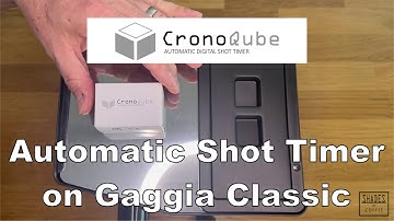 CronoQube espresso shot timer - sample installation video on Gaggia Classic