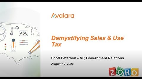Demystifying US Sales & Use Tax - Presented by Avalara