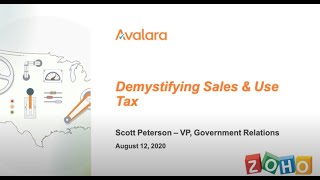 Demystifying US Sales & Use Tax - Presented by Avalara screenshot 1