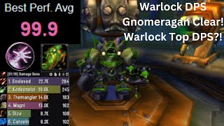 Warlock Gnomeregan Raid Clear! TOP DPS?! 99 avg parse - SOD - Talents,Runes,Rotation ETC