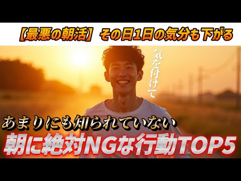 【最悪の朝活】朝に絶対やってはいけないワースト5