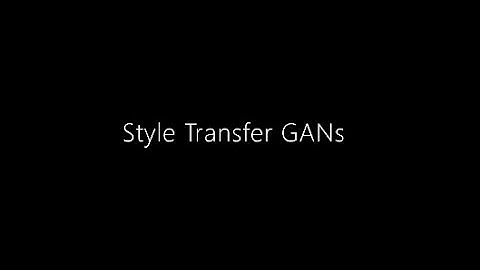 Style Transfer GANs: Demo