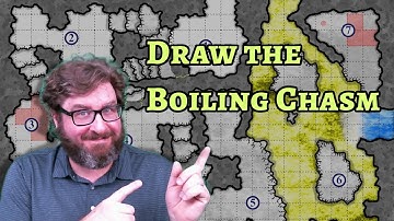 Learn to Draw The Boiling Chasm | D&D Dungeon Maps Using GIMP