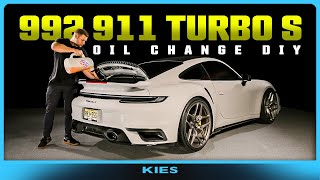 Porsche 911 992 Turbo S Oil Change DIY + RESET THE OIL LIGHT