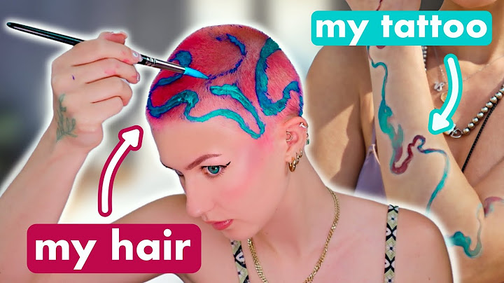 I painted my tattoo on my head