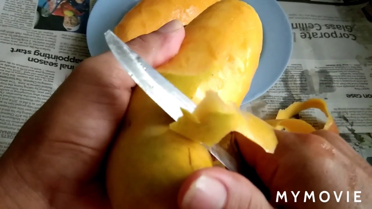How to peel a Mango? YouTube