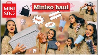  *Best* Miniso Haul starting at ₹87 ? Perfumes, Bags & Beauty Items || Anshika Soni