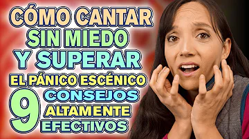 ¿Cómo puedo cantar sin ansiedad?