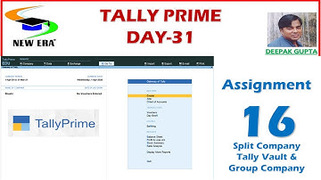 Tally Prime Day 31 by Deepak Gupta