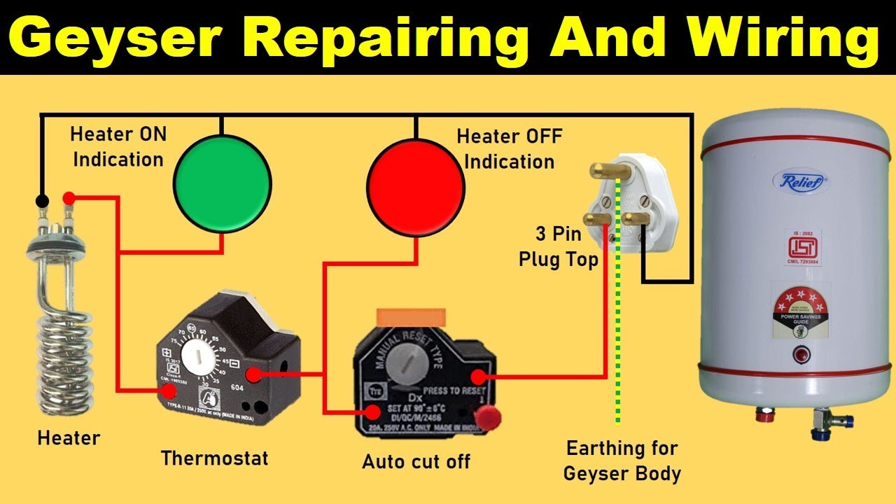 Water Geyser Wiring and Repairing in Hindi | Geyser Electrical