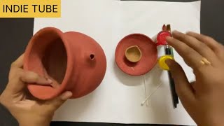 Karva pot and Channi decoration | kalash for navratri | Pot Decoration | diwali Pot| kalash painting