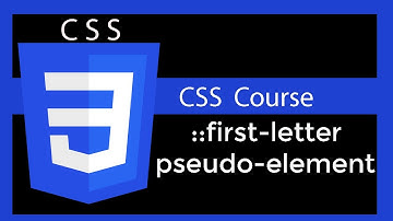 CSS first letter Pseudo element