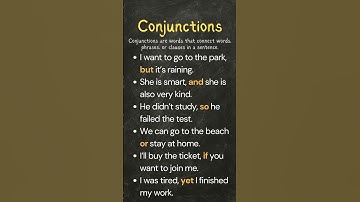 What Are Conjunctions? | 8 Simple Sentences + Easy Definition | Learn English Grammar Fast!
