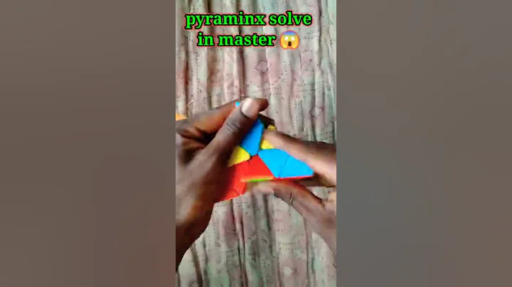 pyraminx cube solve सिर्फ 2 मिनट में 😱 #short #shorts  #realcontent #trending #youtubeindia
