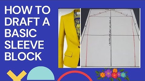 HOW TO DRAFT A BASIC SLEEVE BLOCK (easy sleeve pattern drafting for beginners)